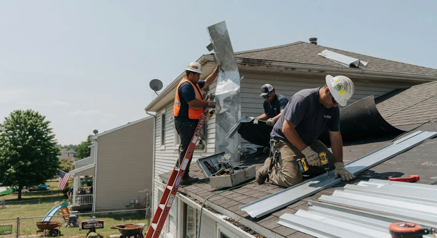 Storm Damage Metal Roof Repair in Selbyville, WV